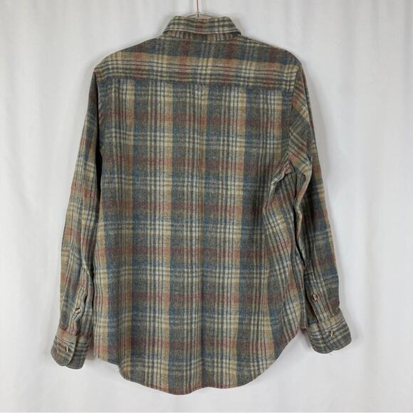 Oxford Shirtmakers | Vintage Men's Plaid Wool Button Up Shirt Size Large - Picture 6 of 7